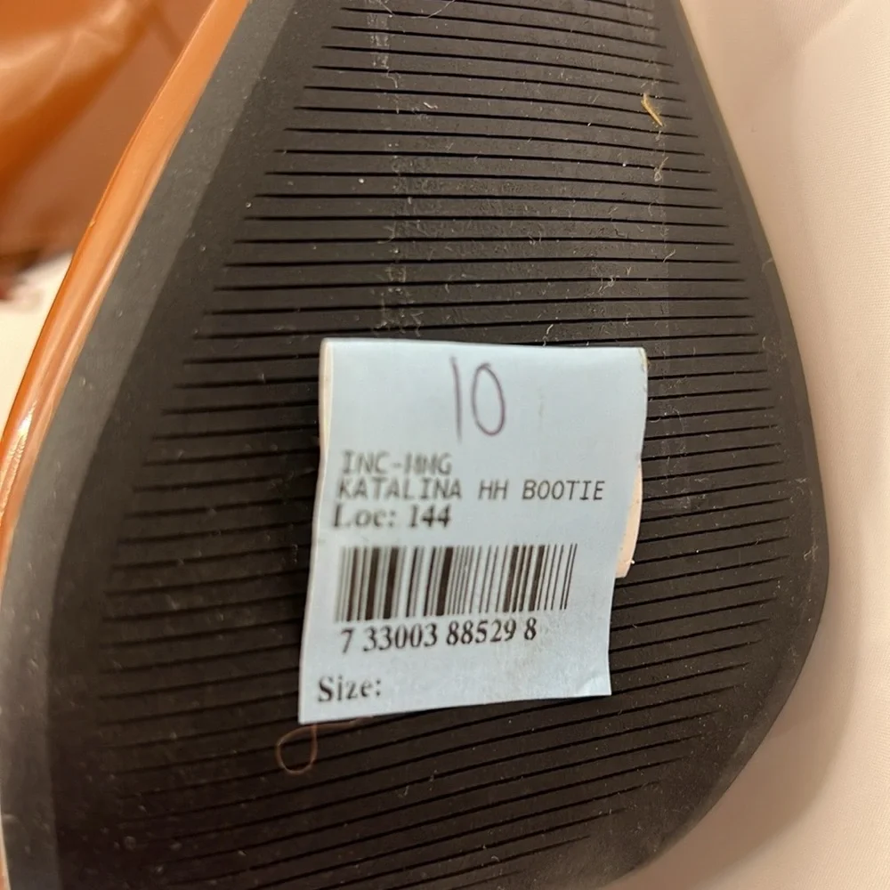 INC Katalina Brown Booties size 10 NWOB - Picture 11 of 11